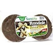 Sano Vita Rondele Din Grau Expandat Cu Glazura De Cacao, Rondele, 75gr