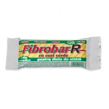REDIS Fibrobar-R cu Ceai Verde Baton Proteic, Baton, 50g