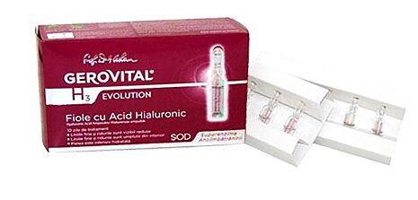 Gerovital H3 Evolution Fiole Cu Acid Hialuronic, Fiole, 2ml