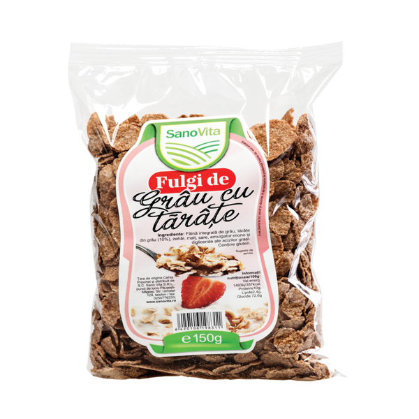 Sano Vita Fulgi De Grau Si Tarate, Fulgi, 150gr