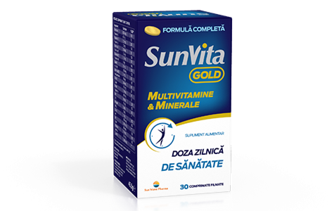 Sun Wave Sun Vita Gold Multivitamine & Minerale Comprimate, Comprimate, 30buc