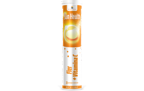 Sun Wave Sun Health Fier + Vitamina C Comprimate Efervescente, Comprimate, 20buc