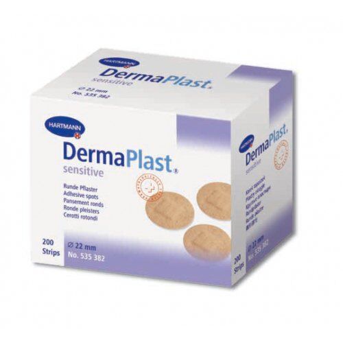 Hartman Dermaplast Sensitive Spots Plasturi Rotunzi Ambalati Individual, Plasturi, 200buc