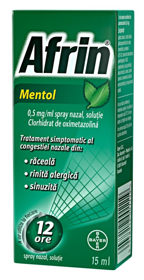 Afrin Mentol 0,5 mg/ml spray nazal, solutie