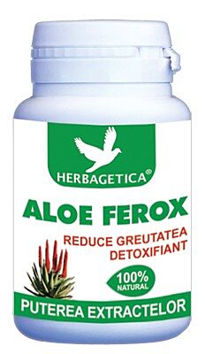 Herbagetica Aloe Ferox Capsule, Capsule, 40buc