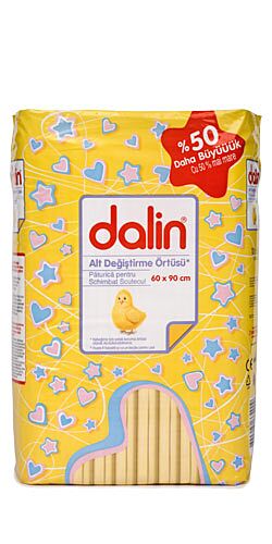 Dalin Paturica Pentru Schimbat Scutecul 60x90cm,10buc