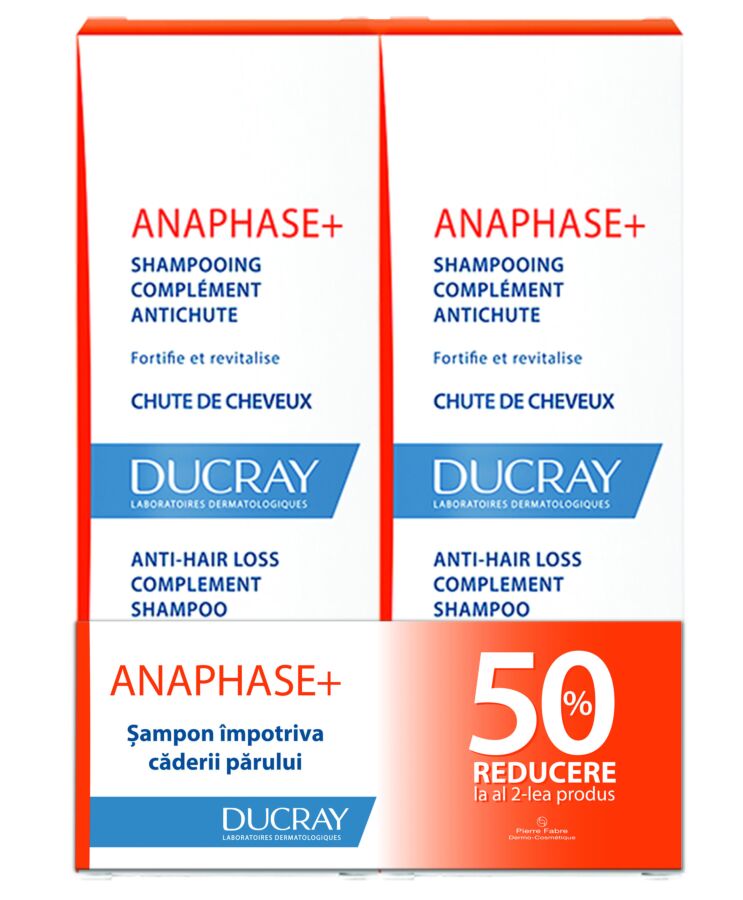 Ducray Sampon Anaphase Fortifiant Si Revitalizant + 200ml 1+1 50% Cadou