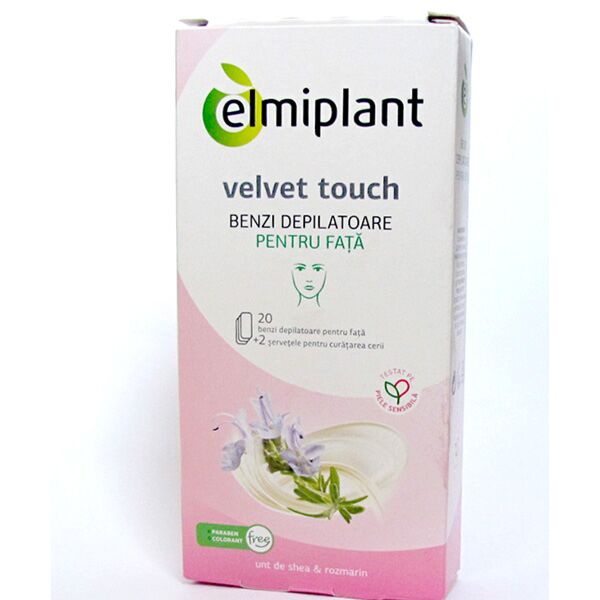 Elmiplant Benzi Depilatoare Pentru Fata, Benzi, 20buc