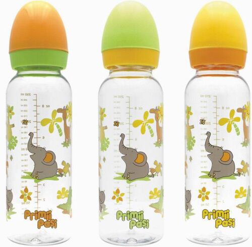 Primii Pasi Biberon R0110 Decorat  250ml, Biberon, 1buc