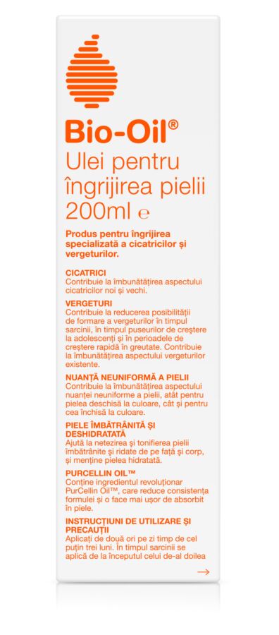 Bio Oil Ulei Vitaminizant Antivergeturi Si Anticicatrici, Ulei, 200 ml