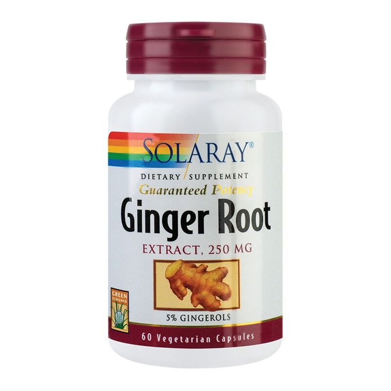 Secom Ginger Root (Ghimbir) 250mg Capsule Vegetale, Capsule, 60buc