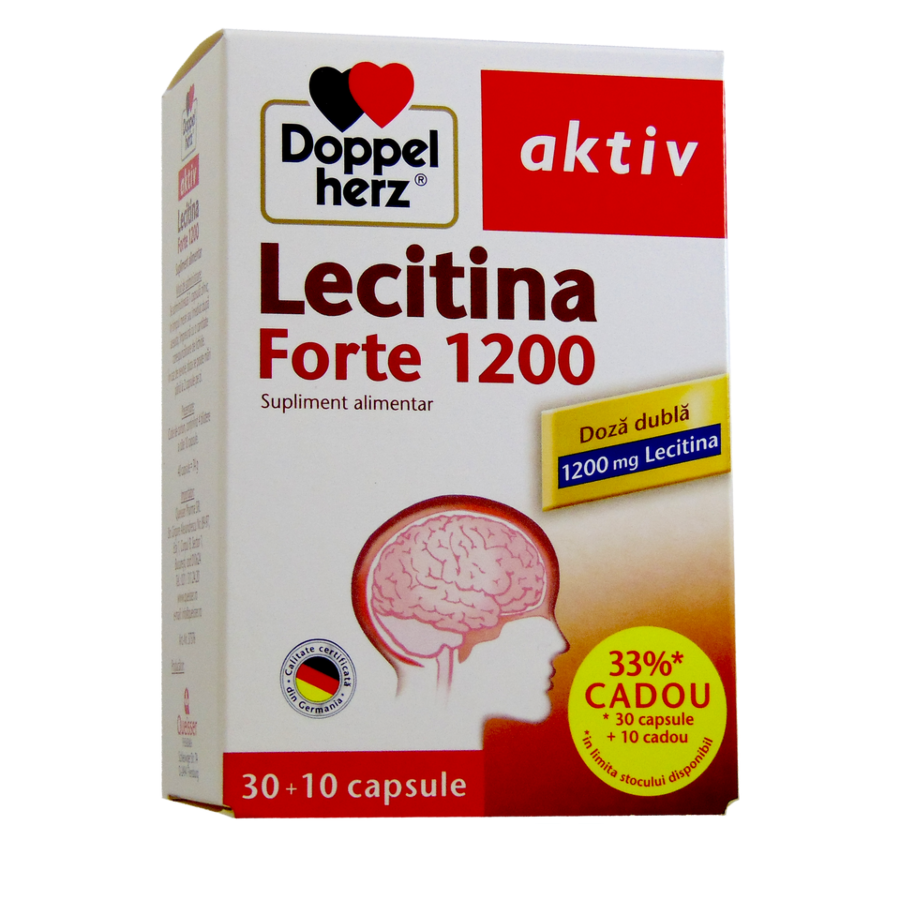 Doppelherz Lecitina 500mg Capsule, Capsule, 40 buc 