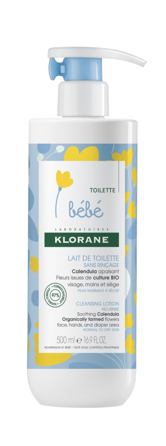 Klorane Bebe Lapte De Toaleta Cu Extract De Galbenele, Lapte, 500ml