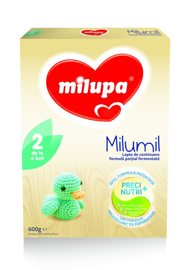 Milupa Milumil 2 Lapte, Lapte Praf, 600g