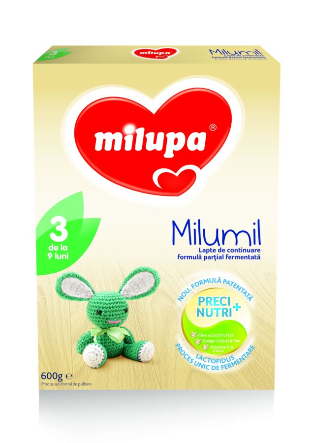 Milupa Milumil 3 Lapte, Lapte Praf, 600g