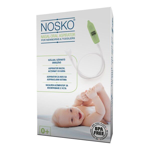 Nosko Aspirator Nazal Actionat Cu Gura 0+, Aspirator Nazal,1 buc