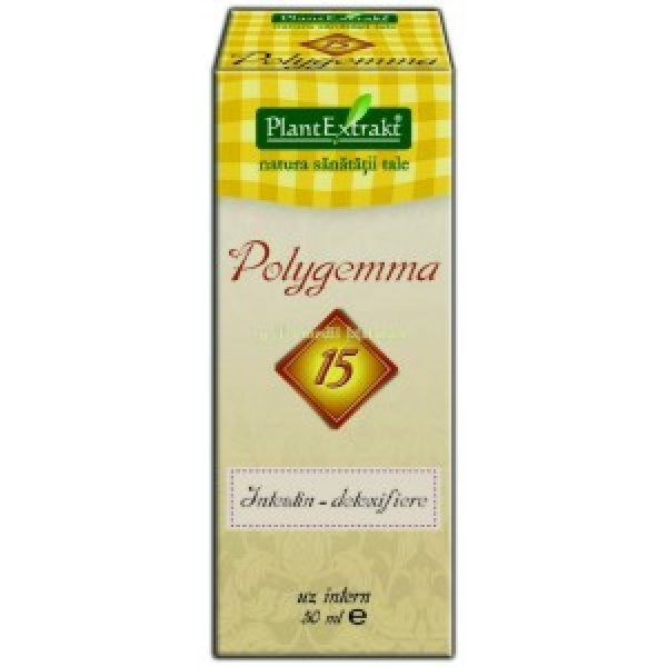 Plant Extrakt Polygemma Nr.15 Intestin - Detoxifiere, Extract, 50ml