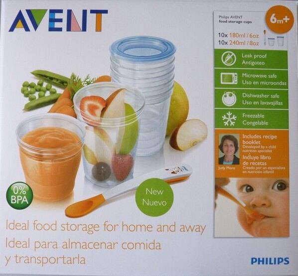 Avent VIA Set  Recipiente Pentru Stocarea Hranei, Recipiente, Set        