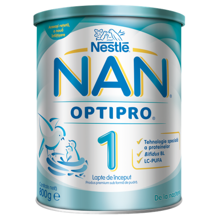 NESTLE Nan 1 Lapte, Lapte Praf, 800g