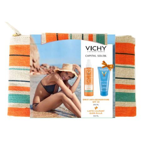 Trusa Capital Soleil Spray Hidratant SPF30+ + Lapte Gel Dupa Plaja 100ml