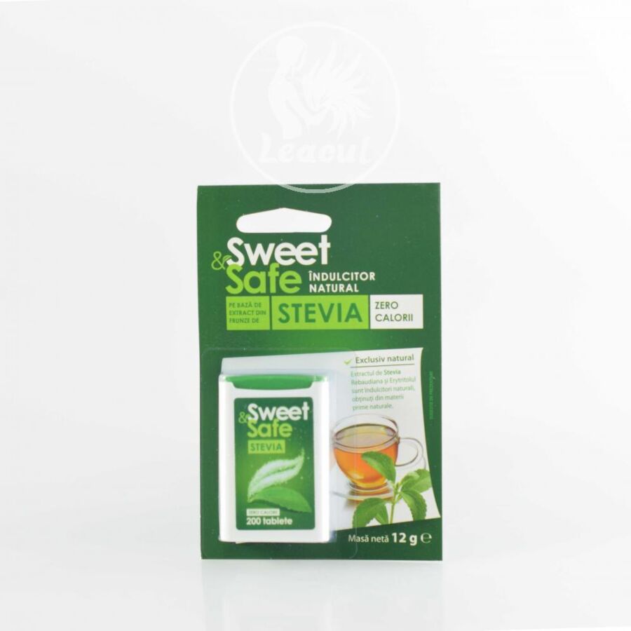 Sweet&Safe Indulcitor Natural din Stevie , Indulcitor, 200 Bucati