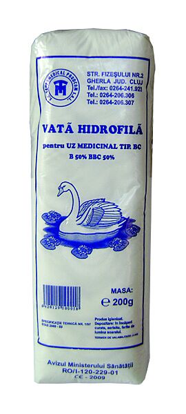 Vata Hidrofila, Vata, 200g