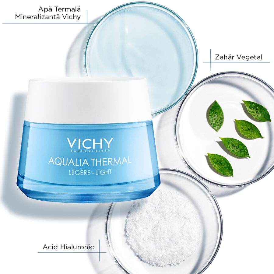 VICHY Aqualia Thermal Crema Rehidratanta Pentru Ten Normal-Mixt, Crema, 50ml