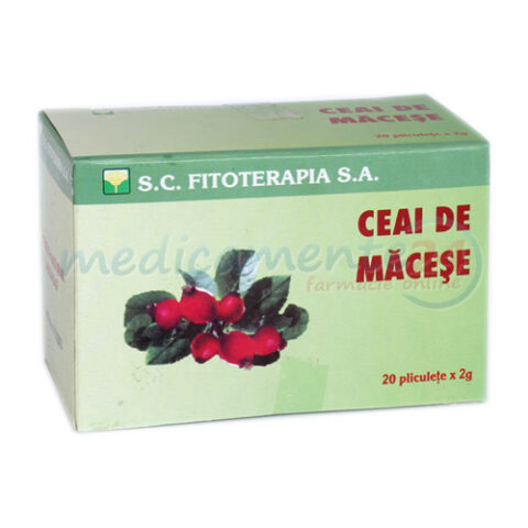 Fitoterapia Ceai Macese Pliculete 1g, Ceai Pliculete, 20 buc-0 Fitoterapia Ceai Macese Pliculete 1g, Ceai Pliculete, 20 buc-0
