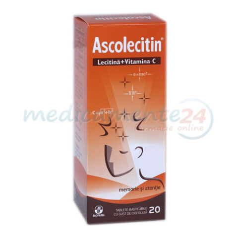 Ascolecitin Tablete, Tablete Masticabile, 20buc-0 Ascolecitin Tablete, Tablete Masticabile, 20buc-0