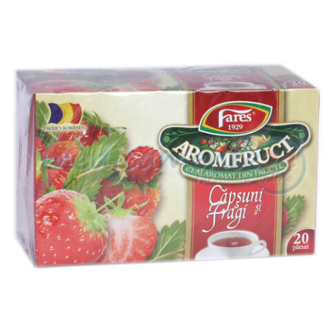 FARES Ceai Capsuni si Fragi, Pliculete, 20buc-0