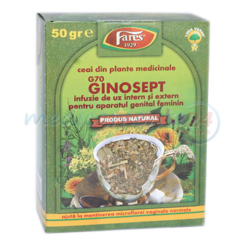 FARES Ginosept Ceai pt. Aparatul Genital Feminin, Punga, 50g-0