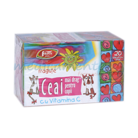 FARES Ceai Mai Drag pt. Copii Fragute cu Vit. C, Pliculete, 20buc-0