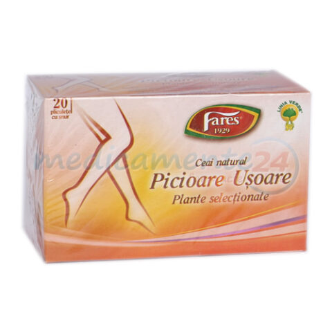 FARES Ceai Picioare Usoare, Pliculete, 20buc-0 FARES Ceai Picioare Usoare, Pliculete, 20buc-0