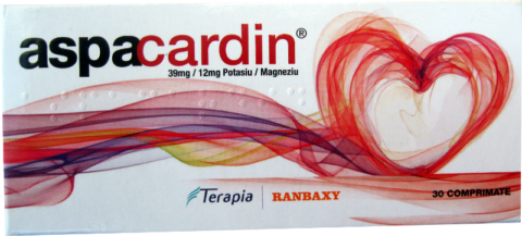 Aspacardin Comprimate 180mg, Comprimate, 30buc-0