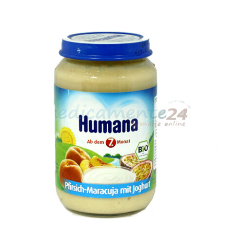 Humana Piure De Piersici Maracuja Iaurt, Piure, 190g-0