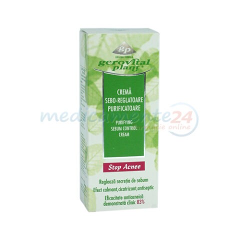 Gerovital Plant Stop Acnee Crema Sebo-Reglatoare Purificatoare, Crema, 50ml-0 Gerovital Plant Stop Acnee Crema Sebo-Reglatoare Purificatoare, Crema, 50ml-0