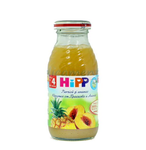 Hipp Suc De Piersici Si Ananas 4+Luni, Suc, 200ml-0 Hipp Suc De Piersici Si Ananas 4+Luni, Suc, 200ml-0