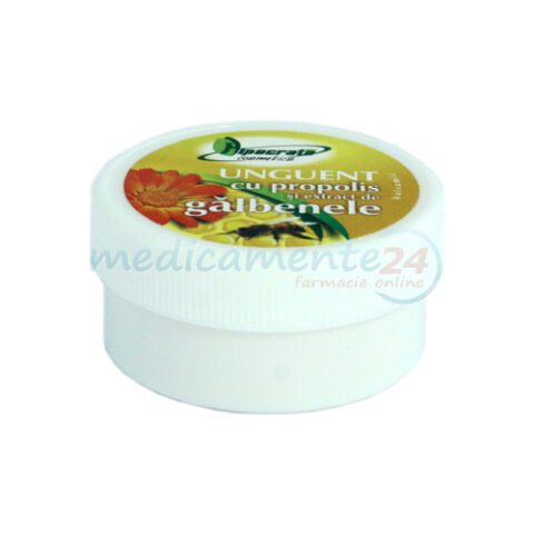 Hipocrate Unguent cu Propolis si Extract de Galbenele, Unguent, 20g-0