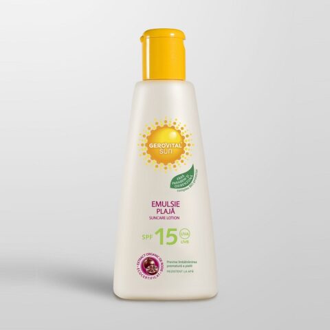 Gerovital Sun Emulsie Plaja SPF 15, Emulsie, 200ml-0