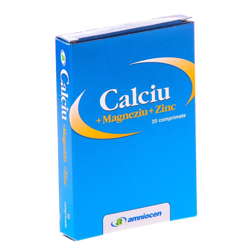 Calciu + Magneziu + Zinc Comprimate, Comprimate, 20buc-0