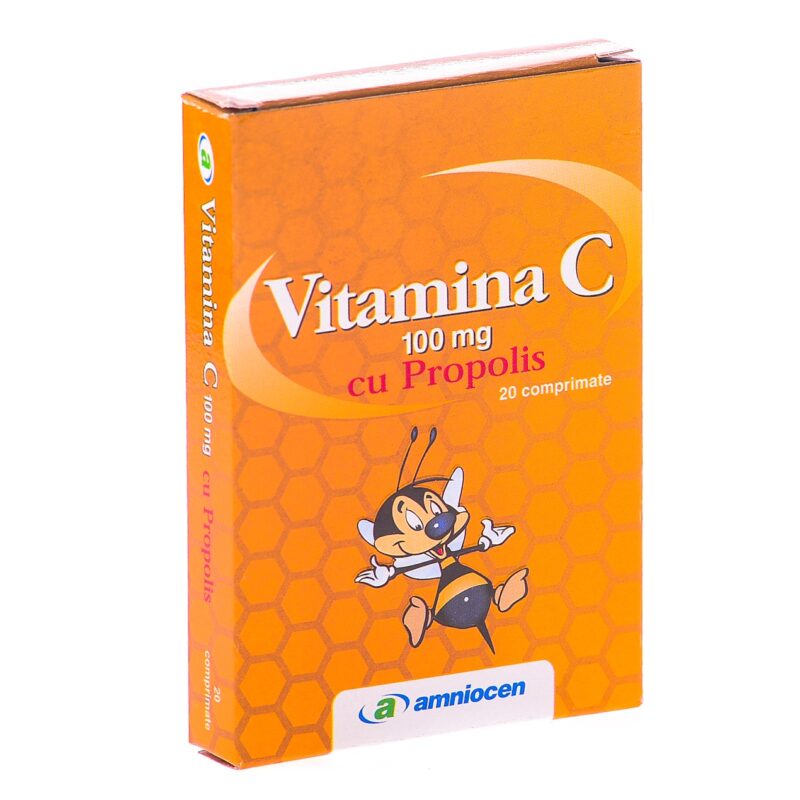 Vitamina C + Propolis Junior Comprimate 100mg , Comprimate, 20buc-0