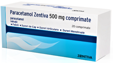 Paracetamol 500mg Comprimate, Comprimate, 20buc-0