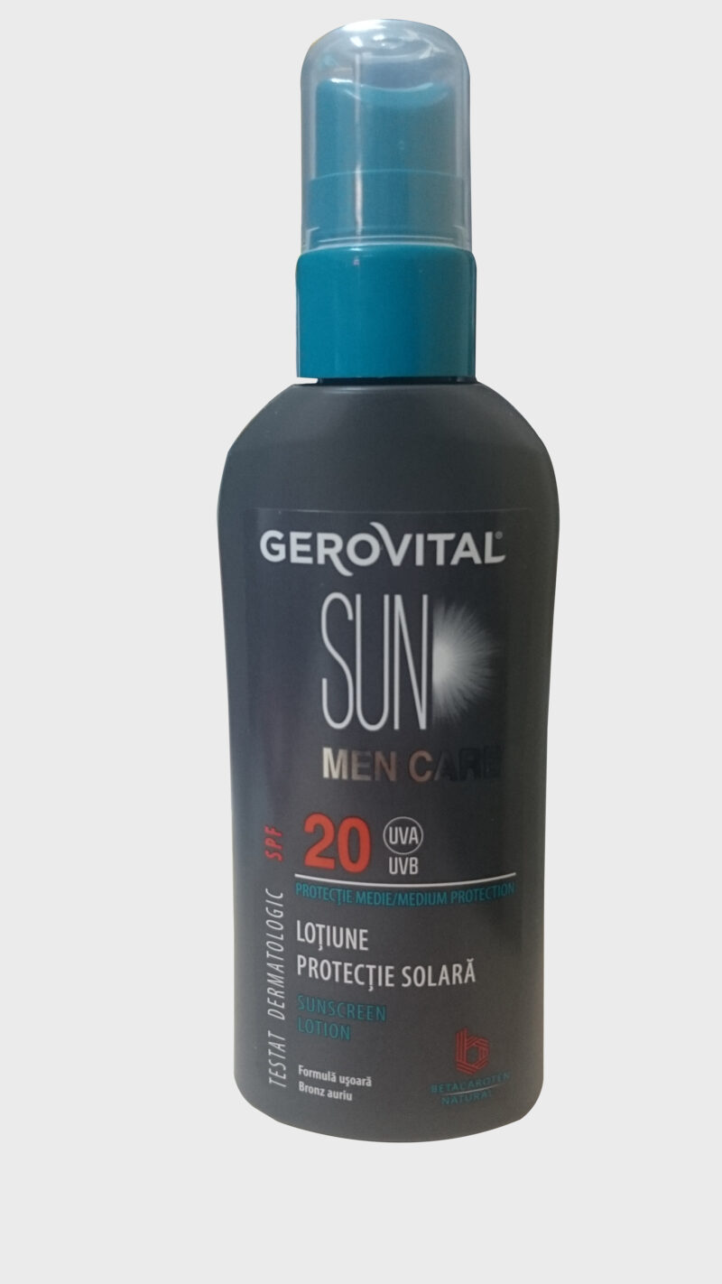 Gerovital Sun Lotiune Protectie Solara SPF 20, Lotiune, 150ml-0