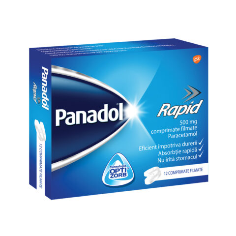 Panadol Rapid 500mg Comprimate Filmate, Comprimate, 12buc-0