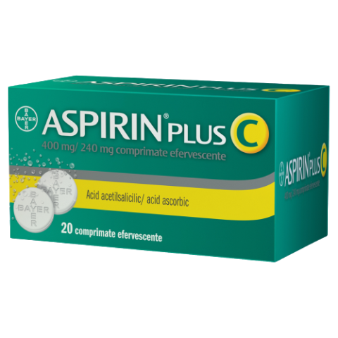 ASPIRIN PLUS C 400 mg/240 mg comprimate efervescente, 20buc-0