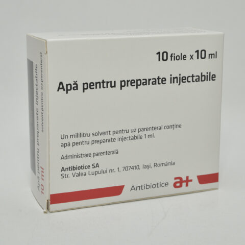 Apa Pentru Preparate Injectabile Fiole 10ml, Fiole, 10 buc-0