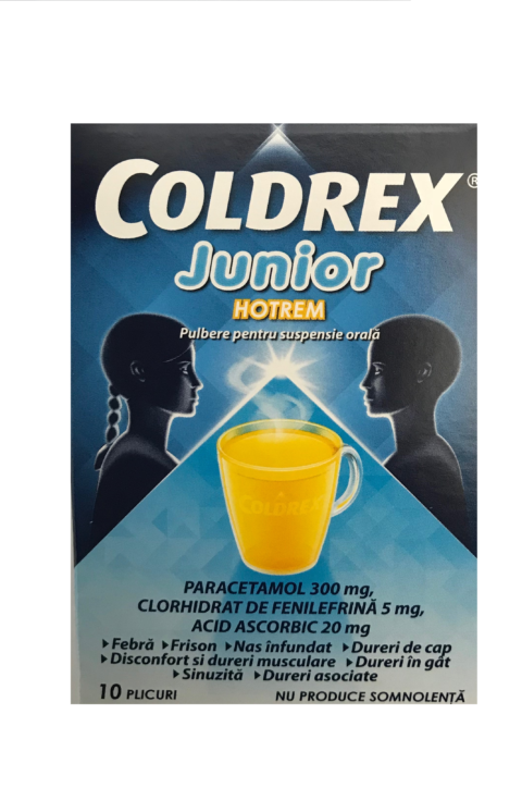 Coldrex Junior Hotrem , Pulbere, Plicuri, 10buc-0 Coldrex Junior Hotrem , Pulbere, Plicuri, 10buc-0