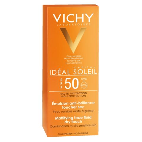 VICHY Ideal Soleil Emulsie Matifianta Fata Dry Touch SPF 50, Emulsie, 50ml-0 VICHY Ideal Soleil Emulsie Matifianta Fata Dry Touch SPF 50, Emulsie, 50ml-0