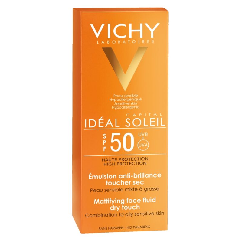 VICHY Ideal Soleil Emulsie Matifianta Fata Dry Touch SPF 50, Emulsie, 50ml-0