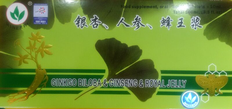 Ginkgo Biloba & Ginseng & Royal Jelly10ml Fiole, Fiole, 10buc-0